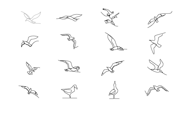 seagulls fly over the surface of the sea small waves world maritime day