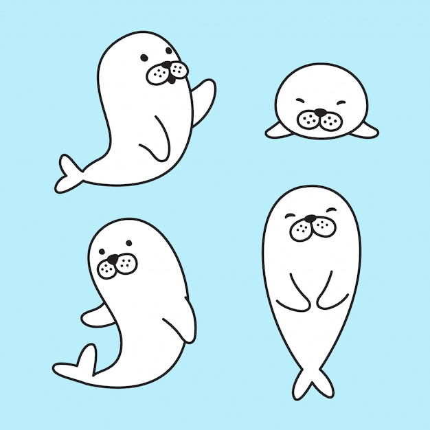 Seal cartoon character