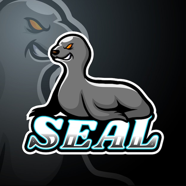 Seal esport логотип талисман дизайн