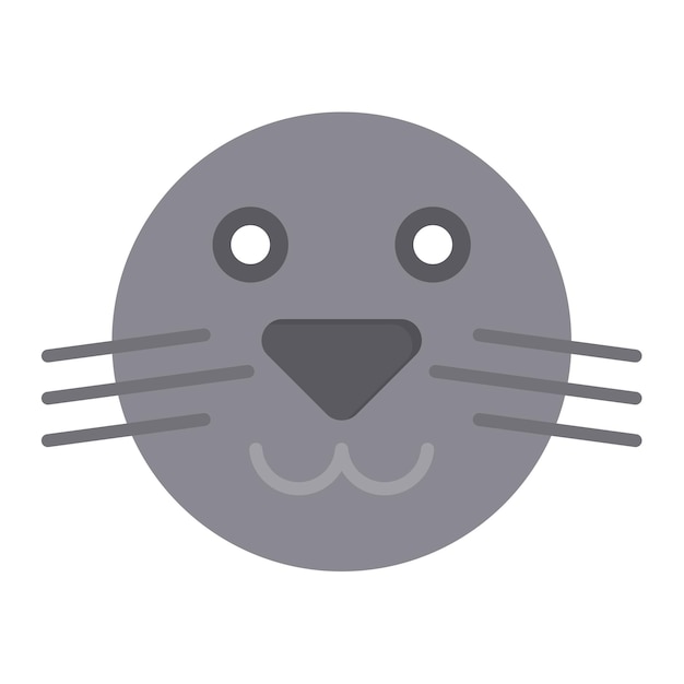 Seal Flat Illustration