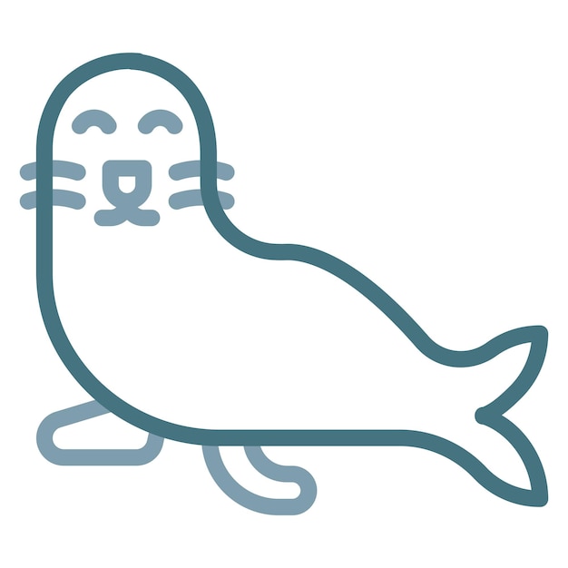 Vector seal icon vector image can be used for rainforest