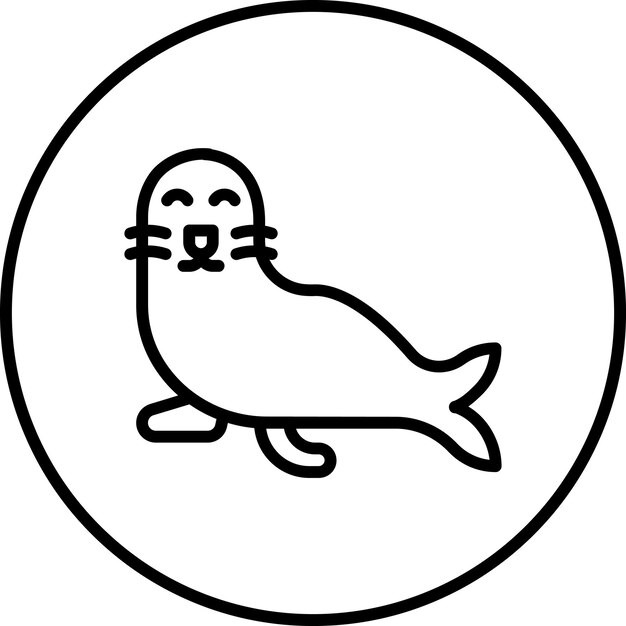 Vector seal icon vector image can be used for rainforest