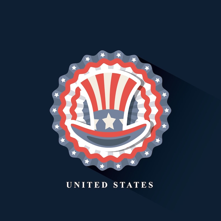 Vector seal stamp with top hat icon 