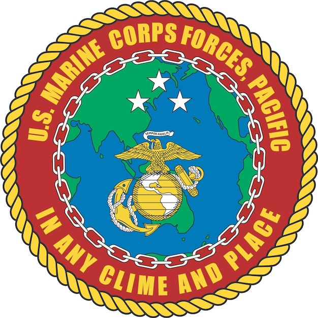 Vector seal of the united states marine corps forces pacific