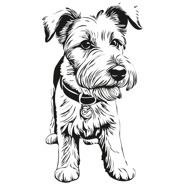 Vector sealyham terrier dog silhouette pet character clip art vector pets drawing black and white realistic breed pet