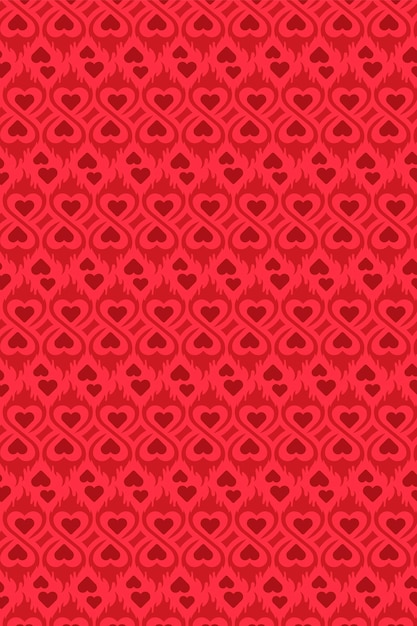 Seamles Heart Background Pattern Vector for Valentine or Lovely Moment Love Heart Design Also Can Be Use for Poster or Printed on Shirt