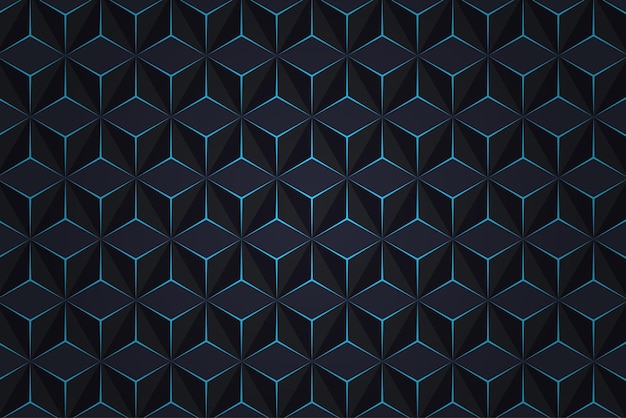 Seamless 3D Geometric Pattern Abstract Background