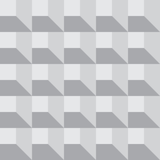 Seamless 3D geometric pattern tile with illusion of boxes