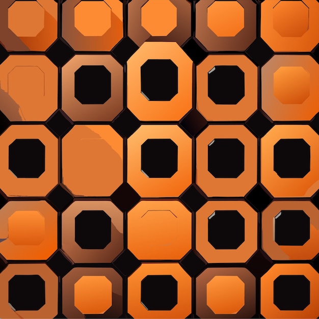 Seamless 3d hexagonal pattern background design