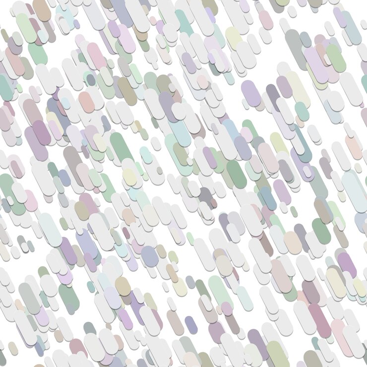 Vector seamless abstract chaotic stripe pattern background