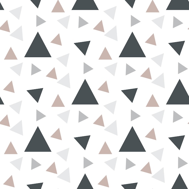 シームレスな抽象的な色の幾何学的な三角形のパターン。 Webページ、壁紙、グラフィックデザイン、カタログ、テクスチャ、または背景に適しています。ベクトルイラストグラフィック。