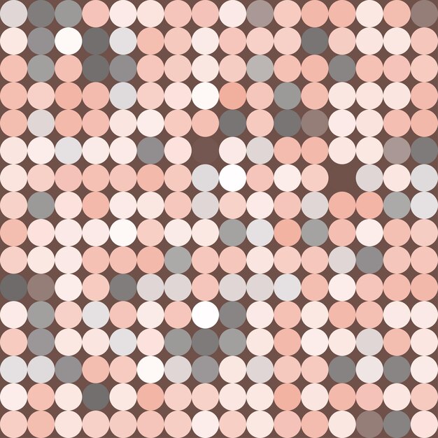 Бесшовные абстрактный геометрический цветной узор с кругами, точками. Векторный фон в нежных тонах для вашего дизайна