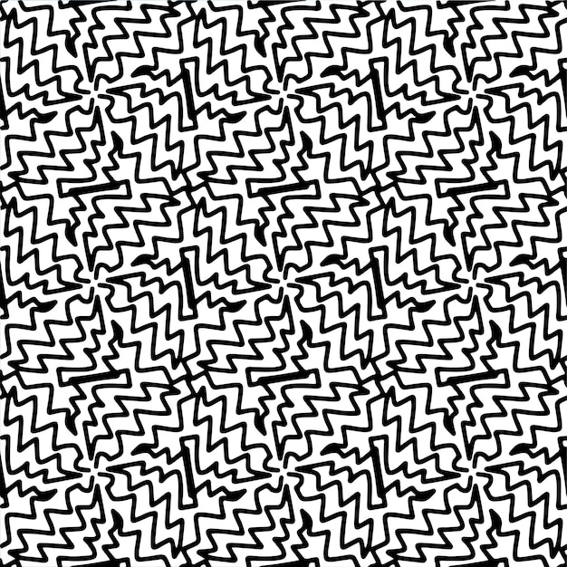 Seamless abstract geometric hand drawn pattern