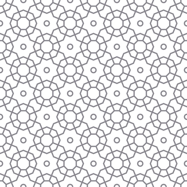 アラビア様式のシームレスな抽象的な幾何学的なパターン