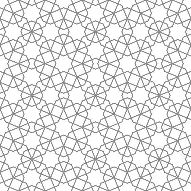 イスラム風のシームレスな抽象的な幾何学模様