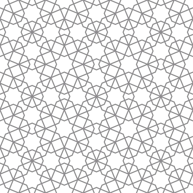 Vector seamless abstract geometric pattern in islamic style