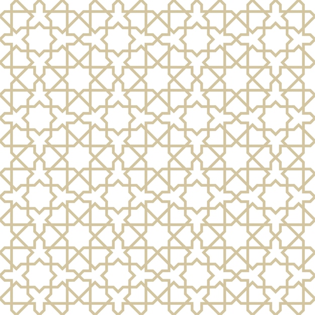 Vector seamless abstract geometric pattern in islamic style