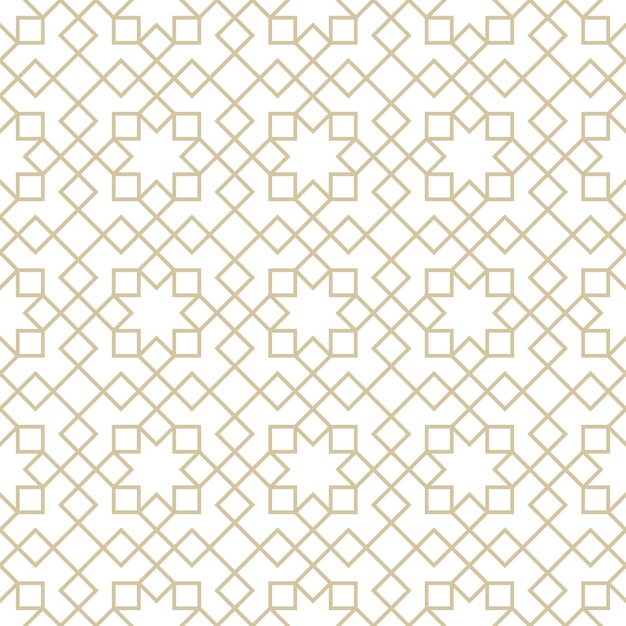 Vector seamless abstract geometric pattern in islamic style