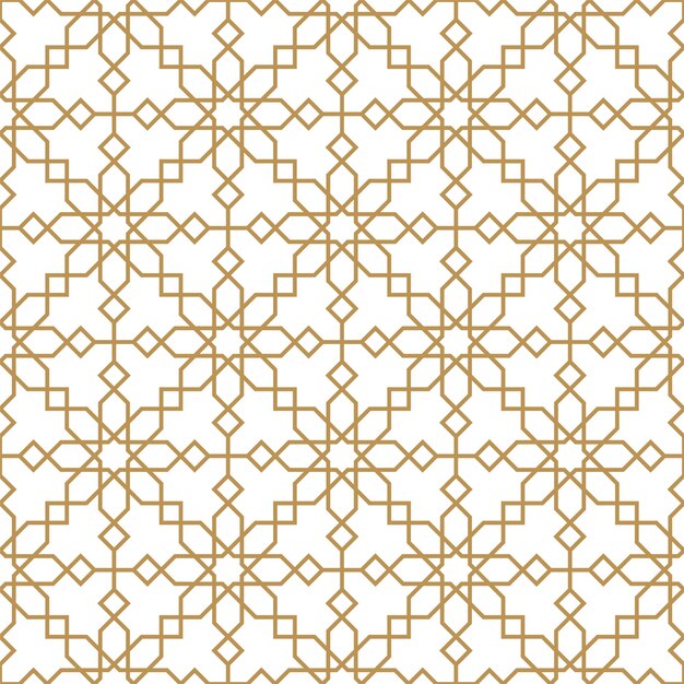 Vector seamless abstract geometric pattern in islamic style