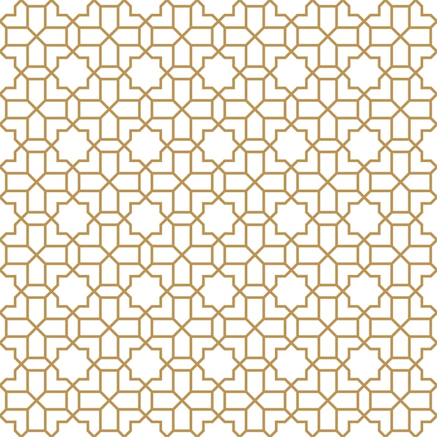 Vector seamless abstract geometric pattern in islamic style