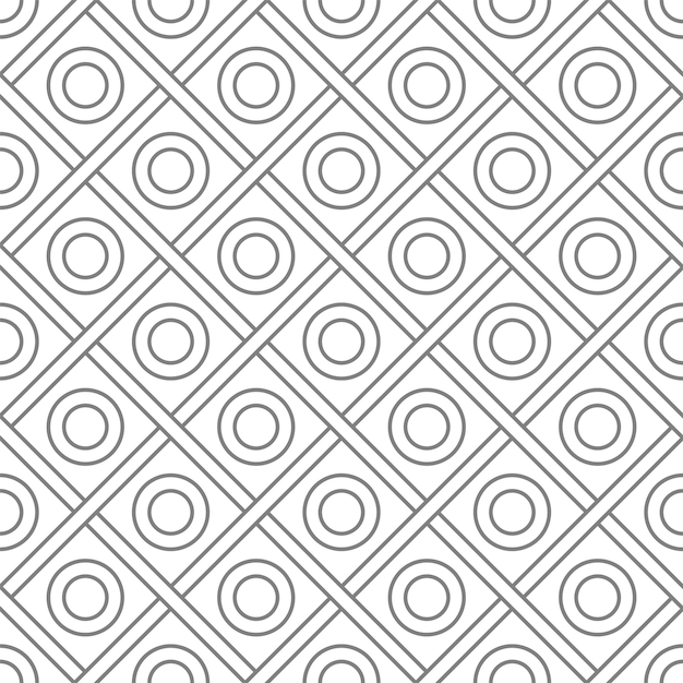 Vector seamless abstract geometric pattern in modern style