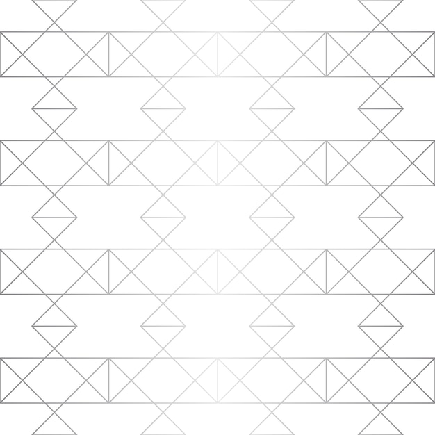 Seamless abstract geometric pattern Silver background Vector seamless pattern