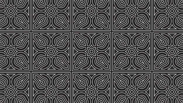 Seamless abstract geometric shape lines pattern