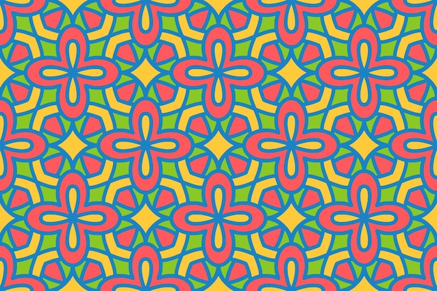 Seamless abstract geometric shape pattern