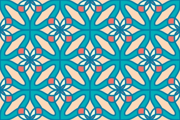 Seamless abstract geometric shape pattern