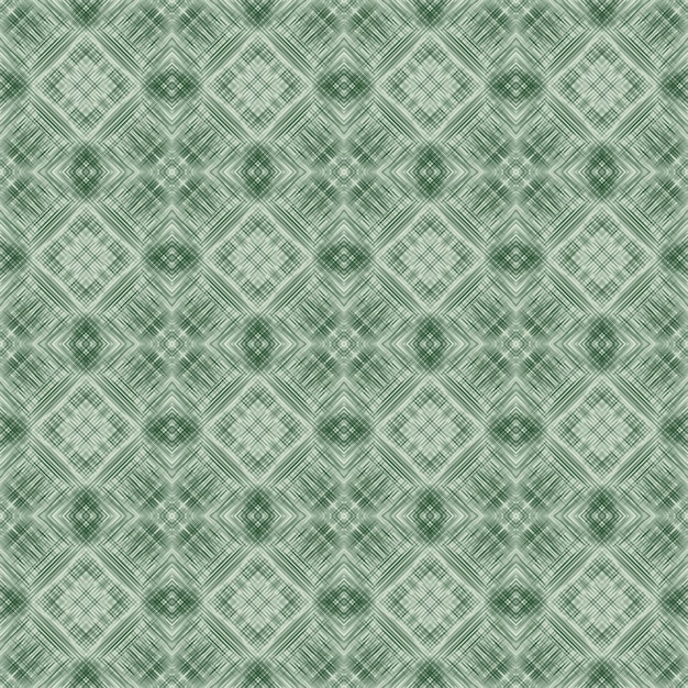 Seamless abstract green color line and shape table beautiful fabric ethnic pattern background