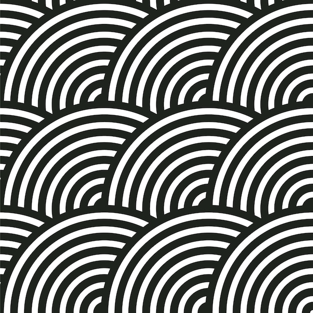 Seamless abstract pattern. circle stripes.