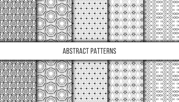 Seamless abstract pattern collection design