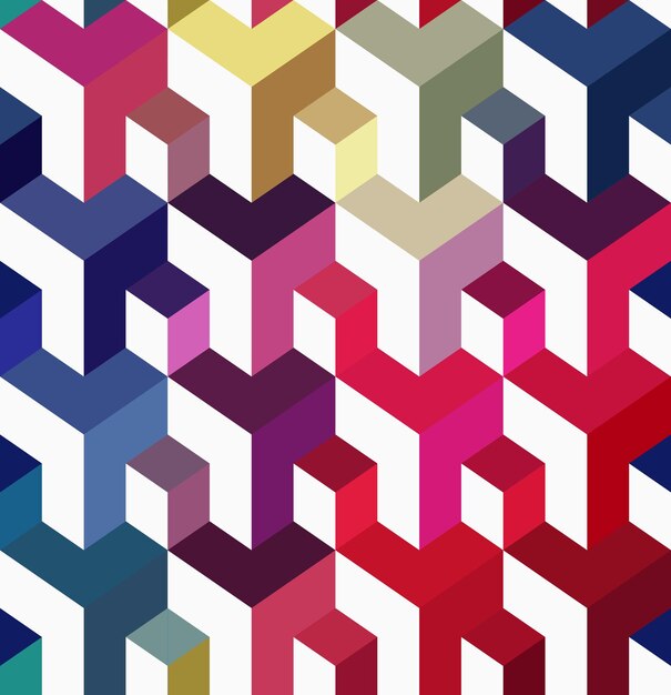 Seamless abstract pattern of polygonal elements. Seamless abstract background.