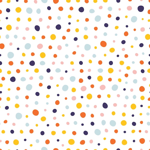 Seamless abstract pattern with bright dots