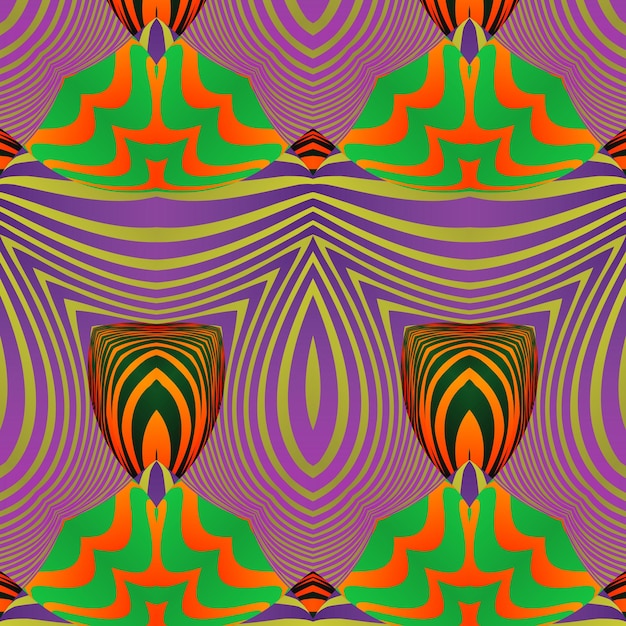 Seamless abstract pattern with rhombus Vector illustration