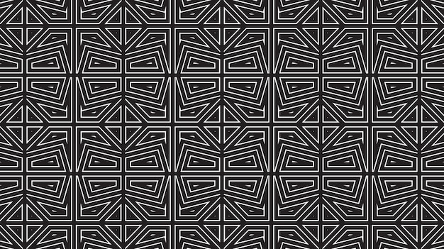 Seamless abstract shape lines pattern