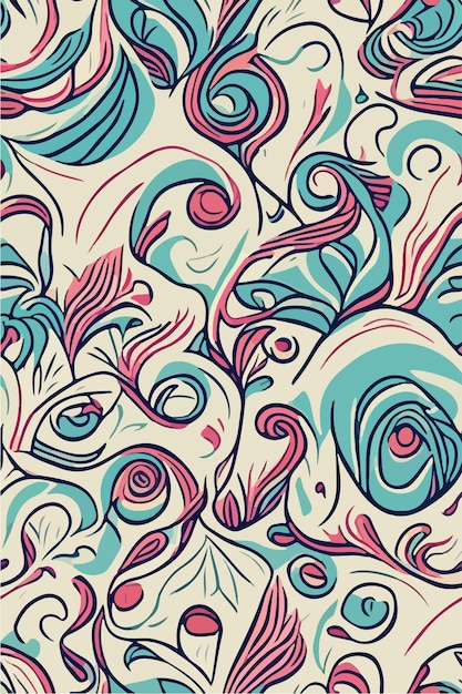 Seamless Abstract Swirl Pattern
