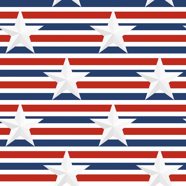 Seamless abstract usa flag pattern