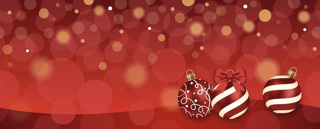 Seamless abstract vector illustration with christmas balls and luminous background.