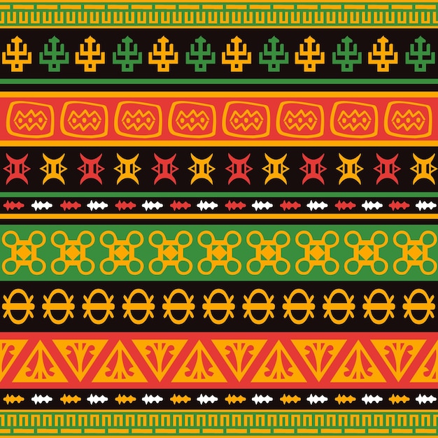 Seamless african pattern colorful mandala design template