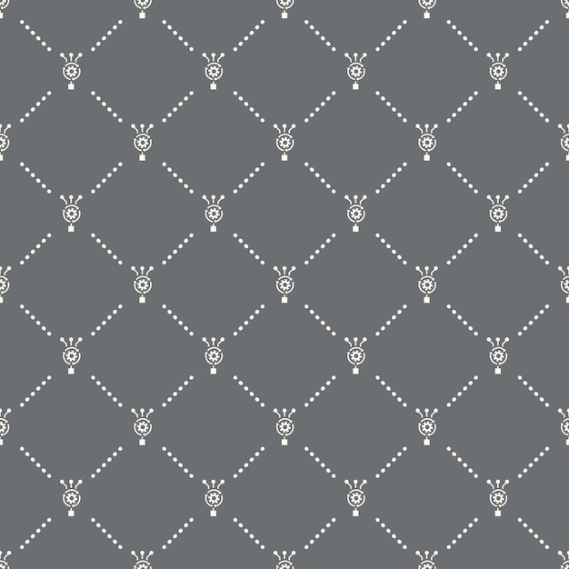 Seamless Algorithm pattern on a dark background. Algorithm icon creative design. Can be used for wallpaper, web page background, textile, print UI/UX