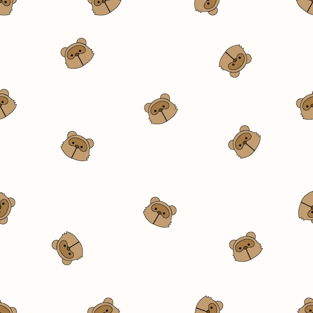 シームレス・アニマル・パターン (Animal Pattern) ファブリック・テーブルクローツ・パターンの可愛いパターン
