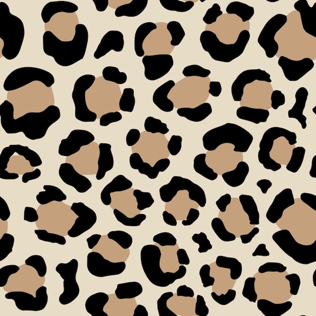 Premium Vector | Seamless animal pattern with leopard dots creative ...