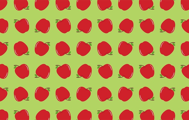 織物や壁紙の背景のシームレスなリンゴのパターン