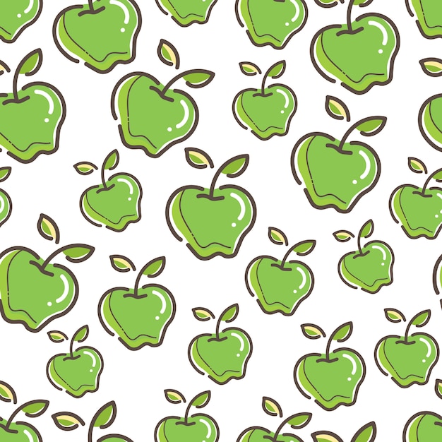 Seamless Apple Pattern