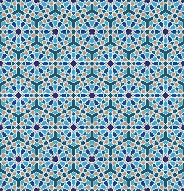 Seamless Arabic Islamic Moroccan Pattern