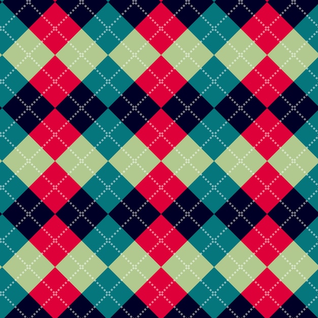 Vector seamless argyle pattern