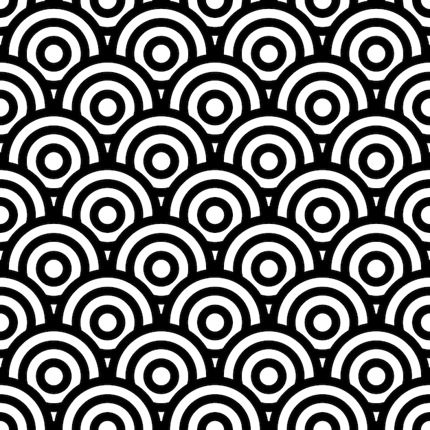 Seamless art texture with circle elements vector art