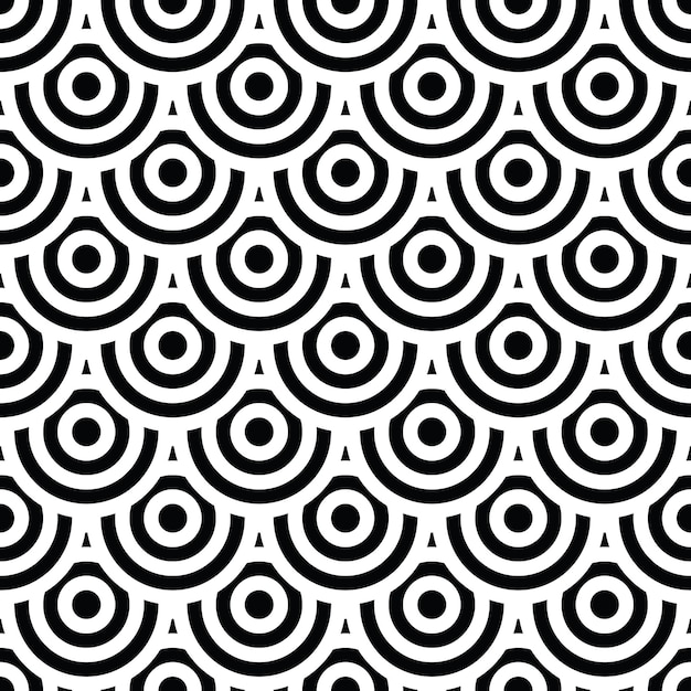 Seamless art texture with circle elements vector art