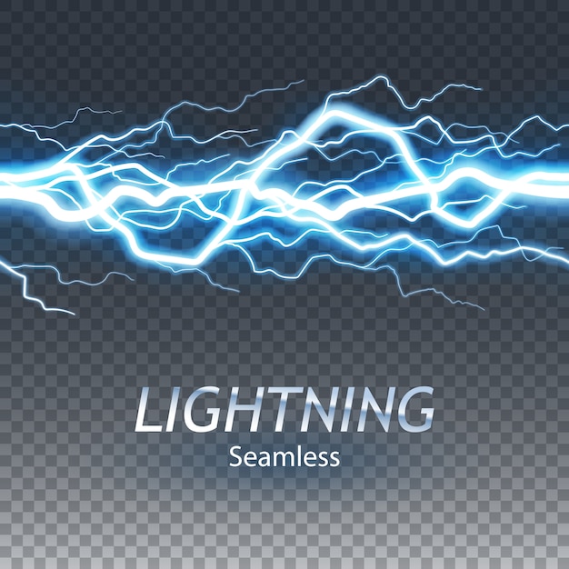 Vector seamless asset of lightning